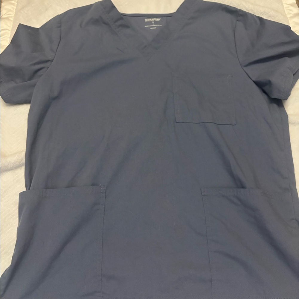 Grey scrub top